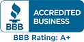 BBB Accredited A+ Rating